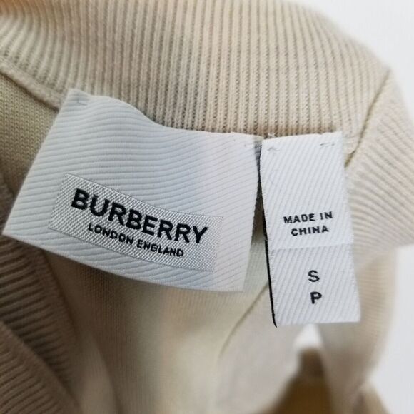 Burberry Women' Oatmeal Saadia Peplum Mini Dress Sz S Wool Blend Designer Party - Picture 7 of 8